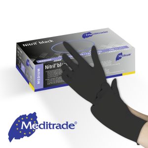 Schachtel von Meditrade Nitril black Untersuchungshandschuhen in der Größe Medium-2